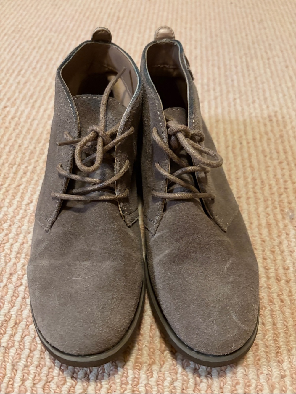 Bass Women's Suede Ankle Booties — Brown